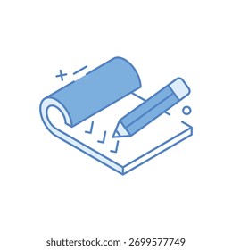 Checklist File vector icon stock illustration