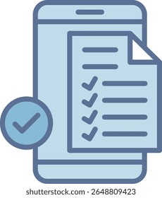 Checkliste Blauer Farbton