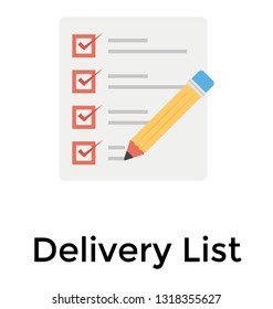 Checklist flat detailed icon design 