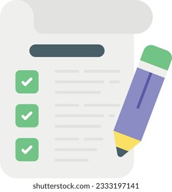 A checklist flat icon design