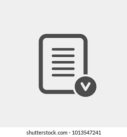 Checklist flat vector icon