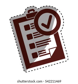 Checklist form symbol icon vector illustration graphic design icon vector illustration graphic design