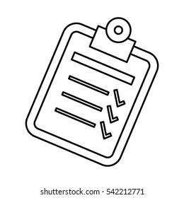 Checklist form symbol icon vector illustration graphic design