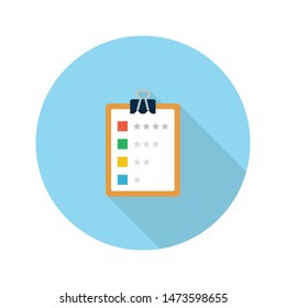 checklist glyph flat vector icon