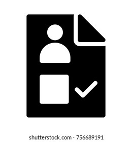  checklist glyph icon