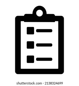 Checklist Glyph Style vector icon which can easily modify or edit 