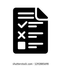 checklist glyphs icon