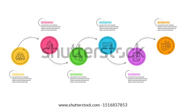 Checklist Heart Flame And Social Responsibility Signs Infographics 