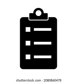 Checklist icon for apps and web sites