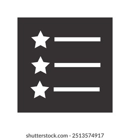 Checklist Icon Black and White Vector Graphic