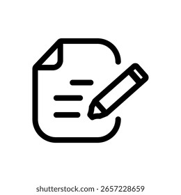 Icono de lista de comprobación. Casilla de verificación. Documento en Portapapeles en estilo lineal. Concepto de Portapapeles. Ilustración vectorial.
