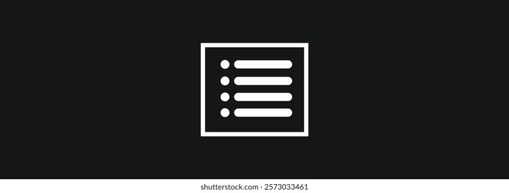 Checklist Icon, check list sign outline isolated on white background. clip board or pad symbol.