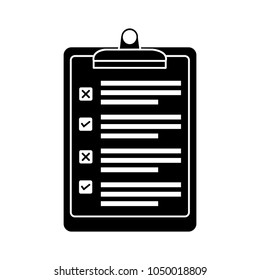 Checklist Icon, Check List Vector Questionnaire Clipboard - Survey Document Form