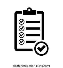 checklist icon. check list vector icon. check mark icon