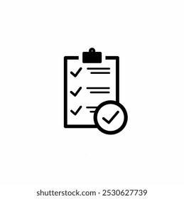 Checklist icon, check list icon vector, checklist clipboard icon checkmark icon, vector illustration.