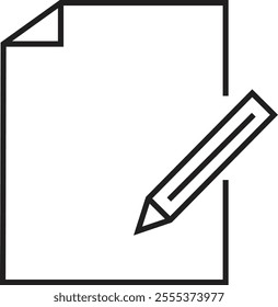 Checklist icon with check mark document gear pencil tables analytics questionnaire notes and notebooks on a clipboard symbol line vector isolated on transparent background.