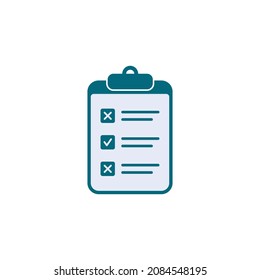Checklist-Symbol, Markierungssymbol, flaches Design, beste Vektorgrafik-Checkliste 
