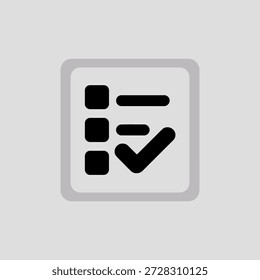 checklist icon with checkbox and lines