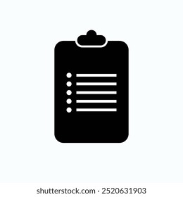 Checklist Icon. Clipboard Symbol for Design, Websites, Presentation and Application.	