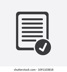The checklist icon. Clipboard symbol. Flat Vector illustration