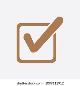 The checklist icon. Clipboard symbol. Flat Vector illustration