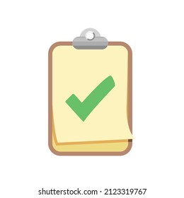 checklist icon of color style design vector template
