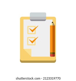 checklist icon of color style design vector template