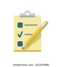 checklist icon of color style design vector template