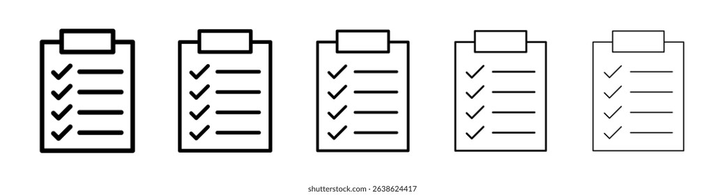 Checklist icon concept. graphic design, logo, Web, UI.