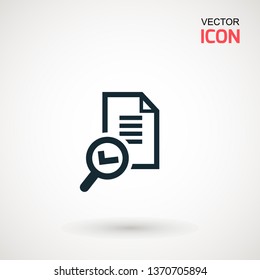 Checklist icon. Declarations linear icon. Flat illustration of clipboard with checklist