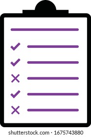 Checklist icon design for business