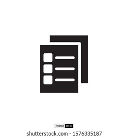 Checklist icon, design inspiration vector template for interface and any purpose