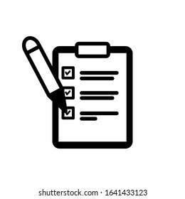 Checklist icon. Design template vector