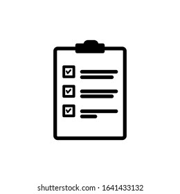 Checklist icon. Design template vector