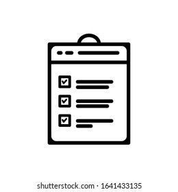 Checklist icon. Design template vector