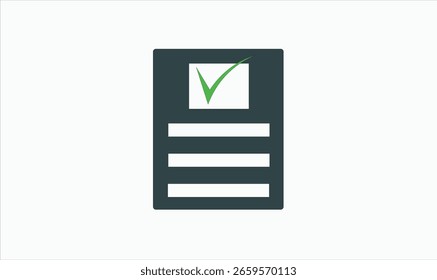 Design do ícone da lista de verificação para uso.