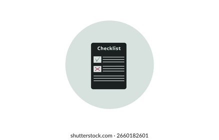 Design do ícone da lista de verificação para uso.