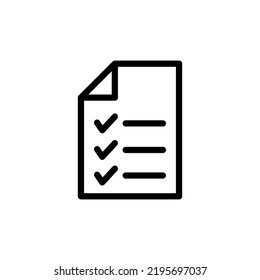 diseño de icono de lista de comprobación ilustración vectorial de alta calidad estilo negro