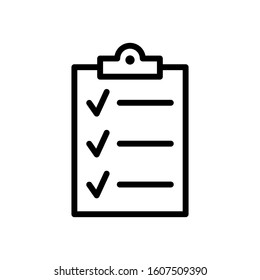 checklist icon design vector template