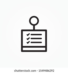 Checklist icon. To do list icon. Check, approve report, clipboard illustration for modern web and mobile design.