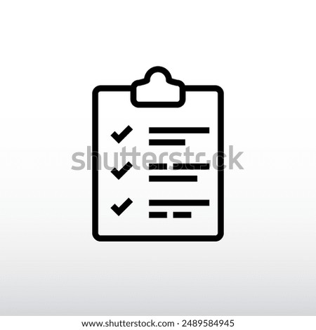 Checklist icon. E-commerce and Sales Concept. Vector illustration