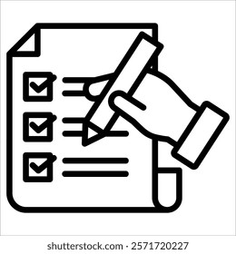 Checklist Icon Element For Design