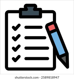 Checklist Icon Element For Design