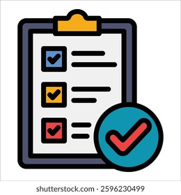 Checklist Icon Element For Design