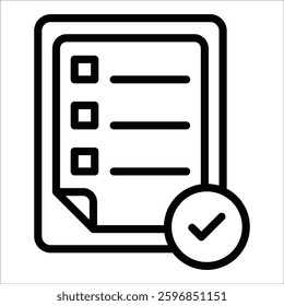 Checklist Icon Element For Design