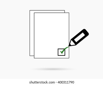 checklist icon. Icon empty blank. Vector