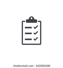 icono de lista de comprobación EPS10