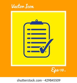 Checklist Icon. Eps-10.