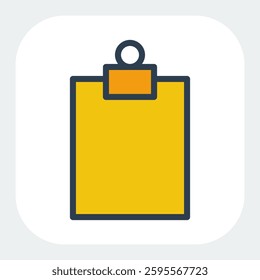 checklist icon in filled color style