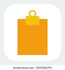 checklist icon in flat color style